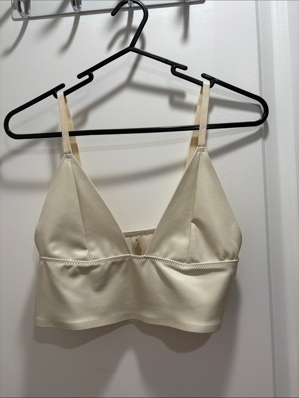 Cream Bralette crop top with Light Support - Women Intimates & Sleepwear